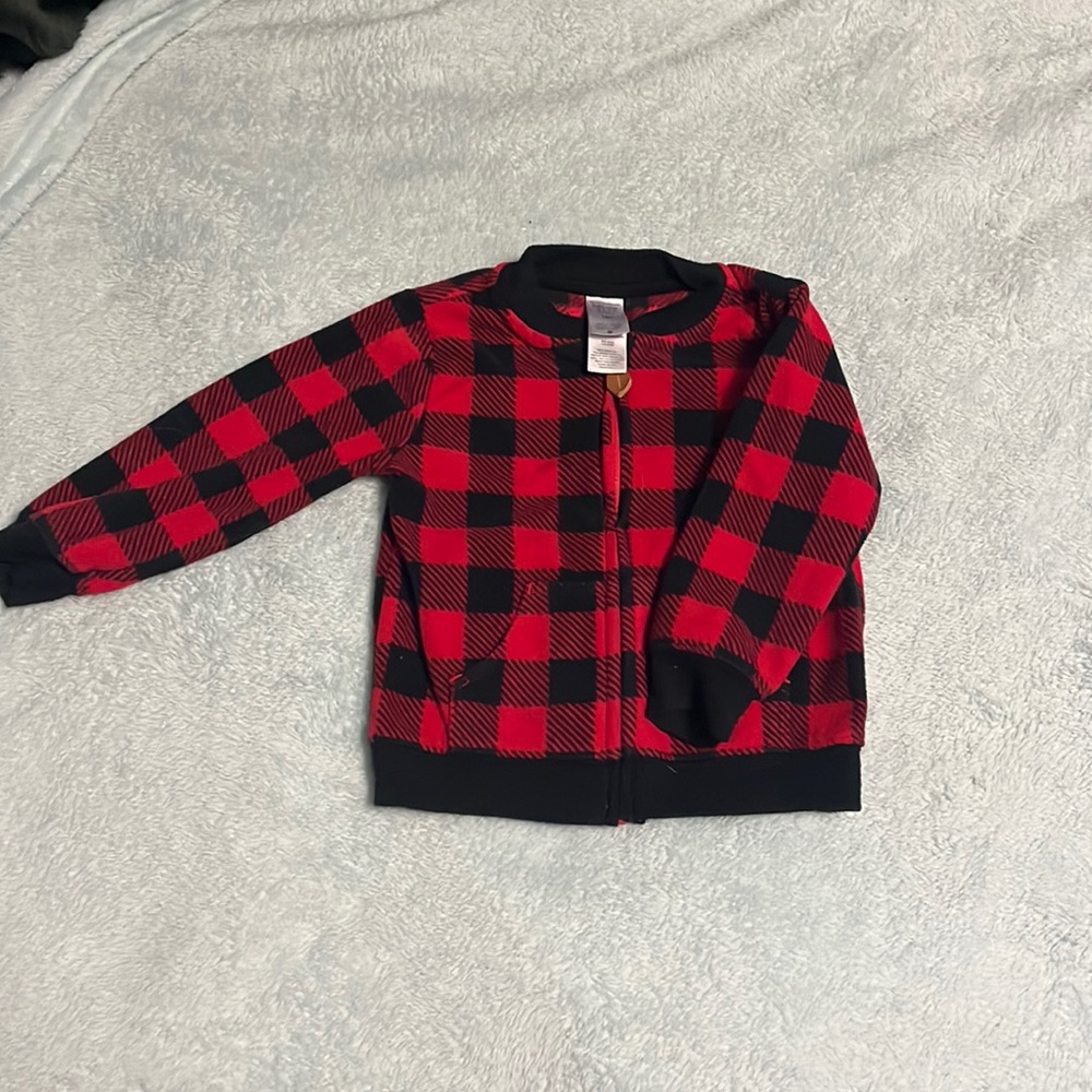 Carters buffalo plaid 18 month zip up